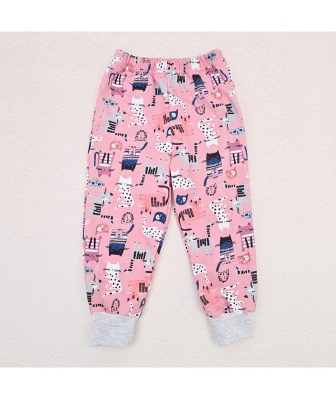 Cats Dexter`s Fur Pajamas for Girls Pink d303kt-rv 140 cm (d303kt-rv)