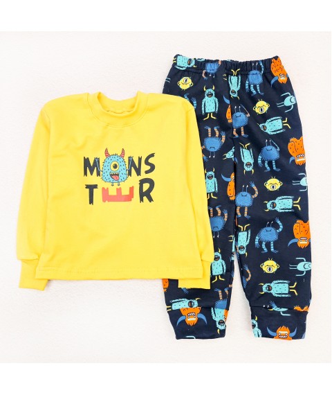 Children's pajamas Fun monsters Dexter`s Blue; Yellow 303 110 cm (d303ms-nv-w)