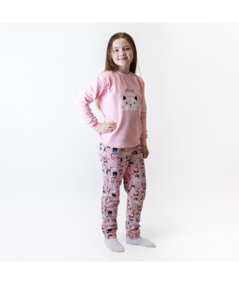 Пижама для девочки футер Hello Cat   Dexter`s  Розовый d303кт-пр-рв-нв  122 см (d303кт-пр-рв-нв)