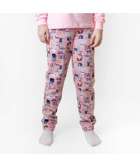Пижама для девочки футер Hello Cat   Dexter`s  Розовый d303кт-пр-рв-нв  122 см (d303кт-пр-рв-нв)