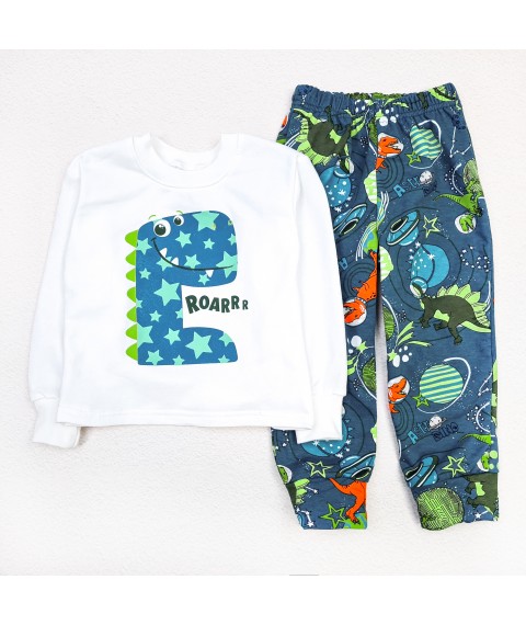 Children's pajamas Roar Dexter`s White; Blue d303rr-b 122 cm (d303rr-b)