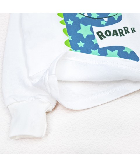 Дитяча піжама футер Roar  Dexter`s  Білий;Синій d303рр-б  140 см (d303рр-б)