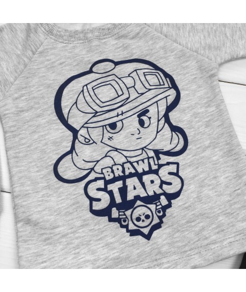 BrawlStars Malena Gray, Black 303 86 cm (A-303bs) warm children's pajamas made of lining