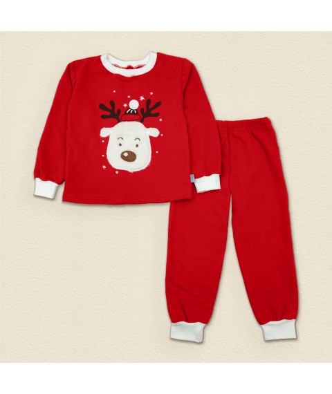 Детская пижама с начесом красного цвета Rudolf  Dexter`s  Красный 303  110 см (d303ол)