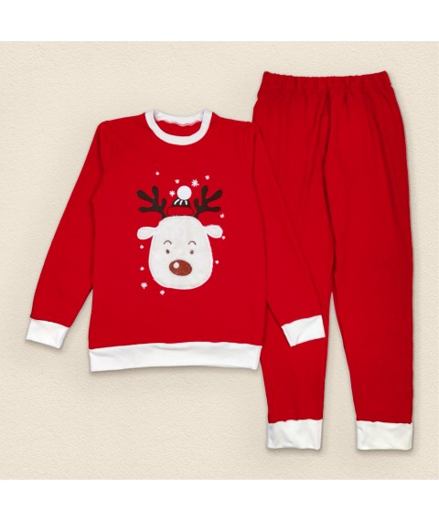 Women's red pajamas with a Christmas theme Rudolf Dexter`s Red 3004 XL (d3004ol-ngtg)