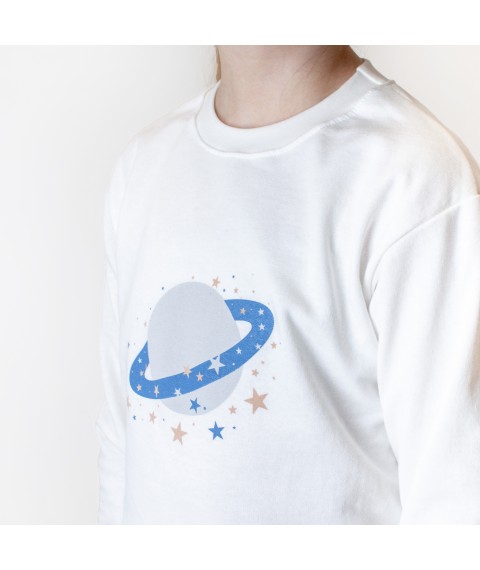 Детская пижама с начесом Moon Bunny  Dexter`s  Синий;Молочный 303  134 см (d303мс-пл)