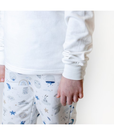 Детская пижама с начесом Moon Bunny  Dexter`s  Синий;Молочный 303  110 см (d303мс-пл)