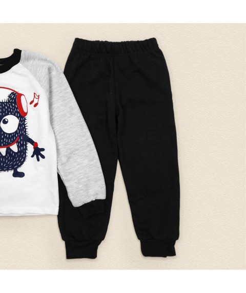 Monster Dexter`s Pajama set for boy with nachos Gray; Black d303-18 86 cm (d303-18)