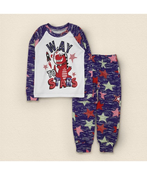 Way to Stars Dexter`s pajamas for boys without insulation Purple; Blue 903 128 cm (d903-11-1)