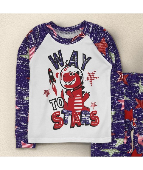 Way to Stars Dexter`s pajamas for boys without insulation Purple; Blue 903 128 cm (d903-11-1)