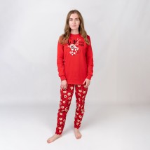 Пижама женская новогодняя с начесом с принтом оленя Cozy  Dexter`s  Красный d3004ол-нв  L (d3004ол-нв)