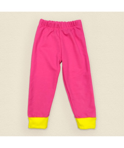 Дитяча піжама для дівчинки тепла з начосом Winter  Dexter`s  Рожевий d303-17  122 см (d303-17)