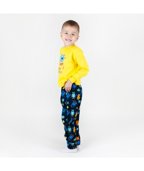Pajamas for a boy Fun monsters Dexter`s Blue; Yellow 303 110 cm (d303mn-mszh)