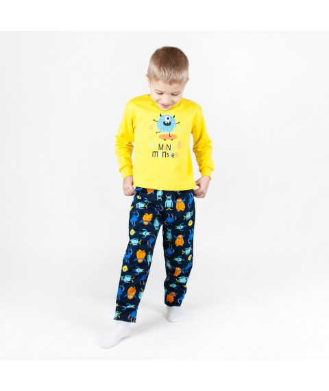 Pajamas for a boy Fun monsters Dexter`s Blue; Yellow 303 110 cm (d303mn-mszh)