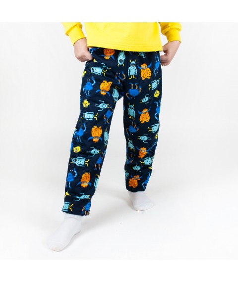 Pajamas for boys Fun monsters Dexter`s Blue; Yellow 303 134 cm (d303mn-mszh)