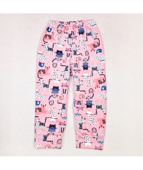 Warm pajamas for girls Kittens Dexter`s Pink d303kt-pr-rv 140 cm (d303kt-pr-rv)