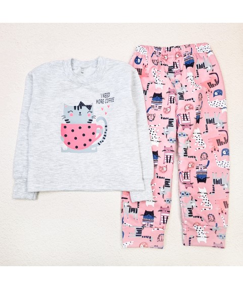 Printed pajamas for girls Kittens Dexter`s Pink;Grey d303kt-pr-sr 110 cm (d303kt-pr-sr)