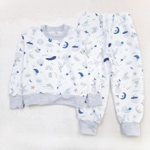Домашняя пижама теплая Moon Bunny  Dexter`s  Молочный;Серый d303мс-з-ср  110 см (d303мс-з-ср)