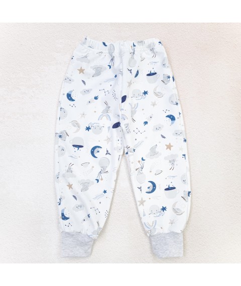 Домашняя пижама теплая Moon Bunny  Dexter`s  Молочный;Серый d303мс-з-ср  140 см (d303мс-з-ср)