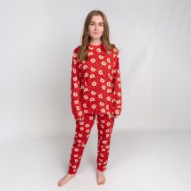 Пижама женская новогодняя с начесом с оленями Deer  Dexter`s  Красный d3004-59  M (d3004-59)