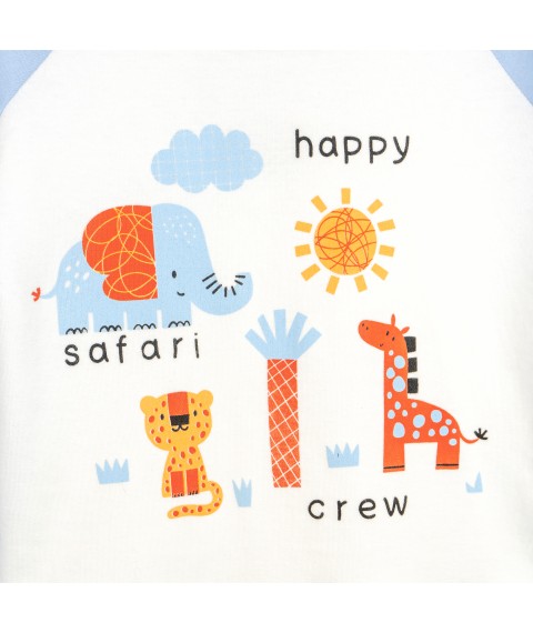 Пижама детская с принтом зверят Safari Crew  Dexter`s  Голубой 935261  134 см (935261)
