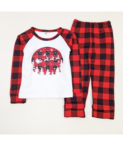 Warm children's pajamas Christmas Dexter`s Red; White d303-22 98 cm (d303-22)