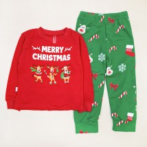 Праздничная детская пижама Merry Christmas  Dexter`s  Красный;Зеленый d303снт-кр  98 см (d303снт-кр)
