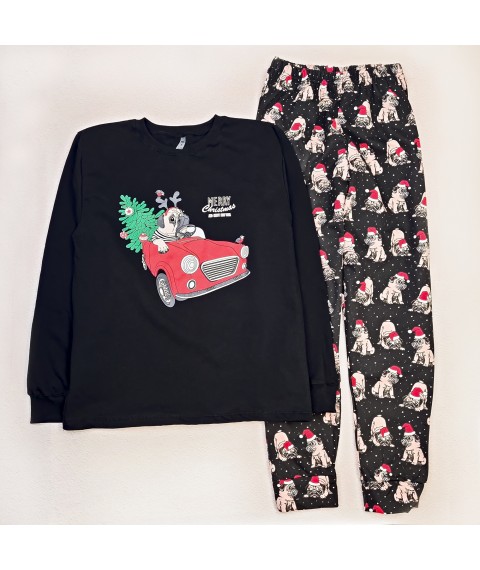 Men's pajamas Christmas pug Dexter`s Black; Red d3003mps-chn S (d3003mps-chn)