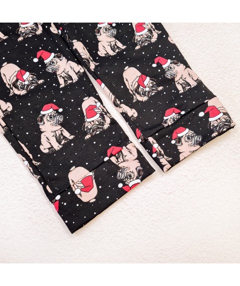 Christmas pug Dexter`s children's pajamas Black; Red d303mps-chn 98 cm (d303mps-chn )