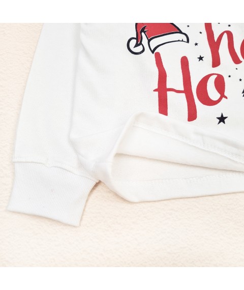 Піжама дитяча з начосом зі святковим принтом Christmas Ho ho  Dexter`s  Червоний;Білий d303-20  98 см (d303-20)