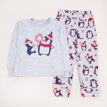 Children's pajamas Christmas penguin Dexter`s Gray d303-21 98 cm (d303-21)