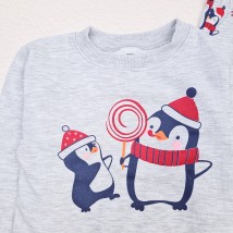 Пижама детская Christmas penguin  Dexter`s  Серый d303-21  98 см (d303-21)