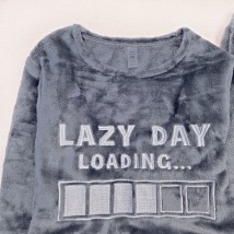 Сіра піжама велсофт Lazy Day  Dexter`s  Сірий d424лд-ср  134 см (d424лд-ср)