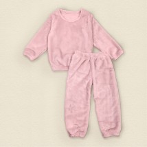 One-tone warm pajamas from Pudra Dexter`s Velsoft Pink 412 110 cm (d412-2)
