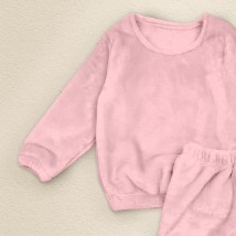 One-tone warm pajamas from Pudra Dexter`s Velsoft Pink 412 110 cm (d412-2)