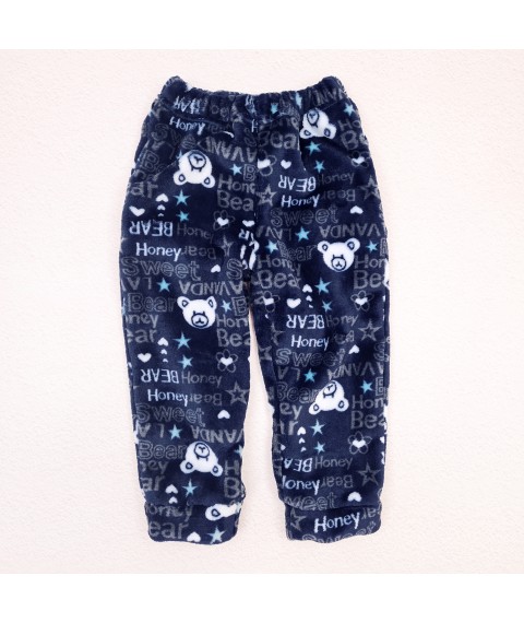 Піжама для хлопчика тепла Bear  Dexter`s  Темно-синій d423гн-мш  98 см (d423гн-мш)