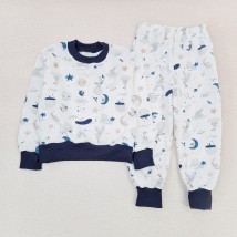 Пижама с начесом Moon Bunny  Dexter`s  Темно-синий;Молочный d303мс-з  110 см (d303мс-з)