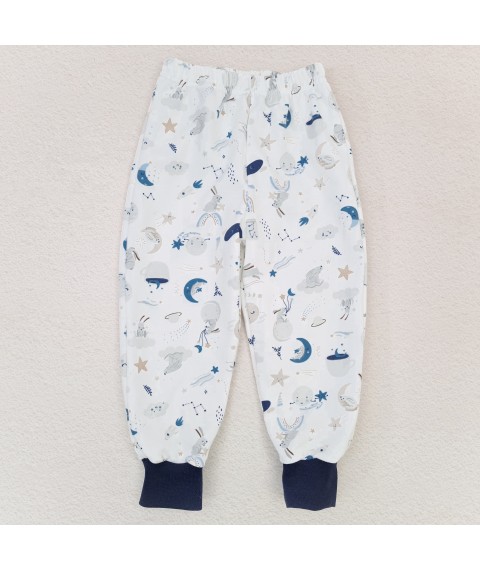 Пижама с начесом Moon Bunny  Dexter`s  Темно-синий;Молочный d303мс-з  134 см (d303мс-з)
