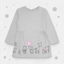 Children's dress with waist fastening Animal Dexter`s Gray 970 80 cm (d970-2)