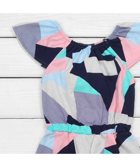 Abstract Dexter`s Children's overalls dress Pink; Dark blue d182ab 110 cm (d182ab)
