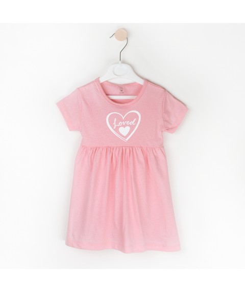 Платье для девочки с коротким рукавом Loved  Dexter`s  Розовый d119лв-рв  110 см (d119лв-рв)