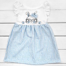 Детское платье Happy Ti  Dexter`s  Белый;Голубой 972  86 см (d972з-гб)