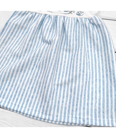 Детское платье Happy Ti  Dexter`s  Белый;Голубой 972  98 см (d972з-гб)