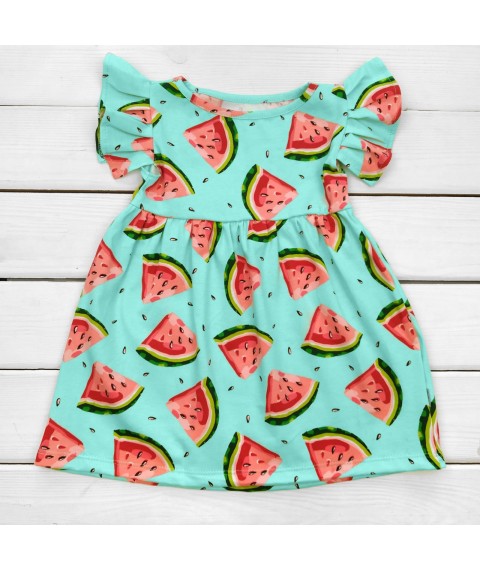 Children's dress with a bright print of Watermelons Dexter`s Menthol; Red d123a-gb 110 cm (d123a-gb)