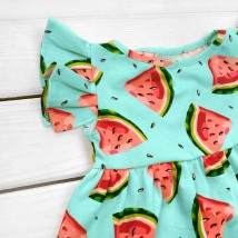 Children's dress with a bright print of Watermelons Dexter`s Menthol; Red d123a-gb 110 cm (d123a-gb)