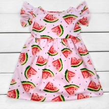 Платье для девочки с ярким принтом Арбузики  Dexter`s  Розовый d123а-рв  122 см (d123а-рв)