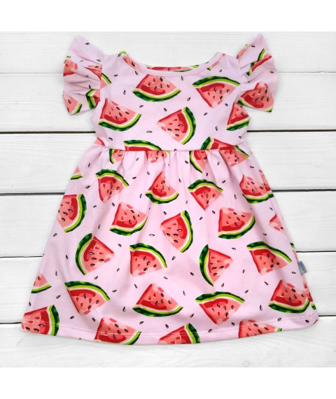 Сукня для дівчинки з яскравим принтом Арбузики  Dexter`s  Рожевий d123а-рв  122 см (d123а-рв)