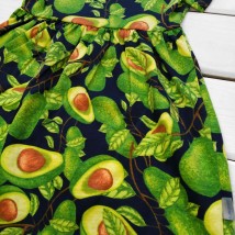 Платье детское с ярким принтом Авокадо  Dexter`s  Зеленый d123ав-зл  122 см (d123ав-зл)