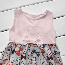 Children's dress Bows Malena Pink 136rv 104 cm (136rv)