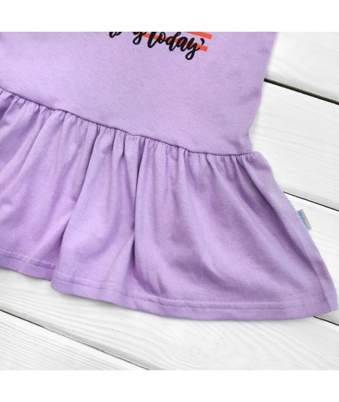 Enjoy today dress for a child with short sleeves Dexter`s Violet 142 98 cm (d142et-lv)